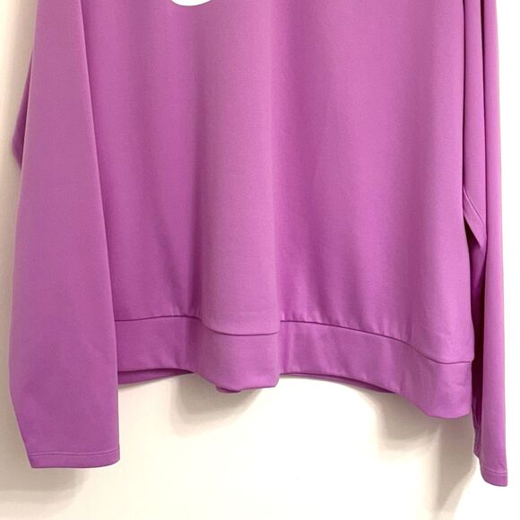 NIKE Women's (2X) Dri-Fit Swoosh Running Jacket, 1/4 Zip, Lightweight, Lavender - Picture 9 of 10